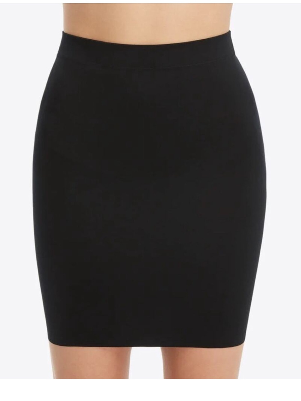 SPANX Black Half Slip SmartGrip Tummy Control Sculpting Shapewear Skirt